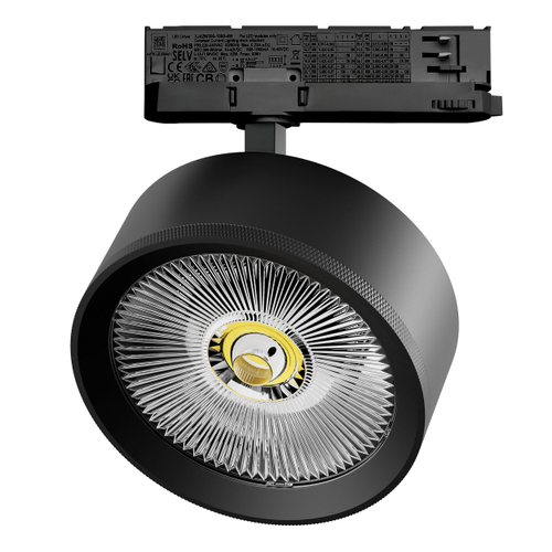 Купить A5737QT Светильник ALTA PRO для трековой системы Quattro LED 35W 3230LM 36G ЧЕРНЫЙ 3000K с адаптером (215737 + 594047)