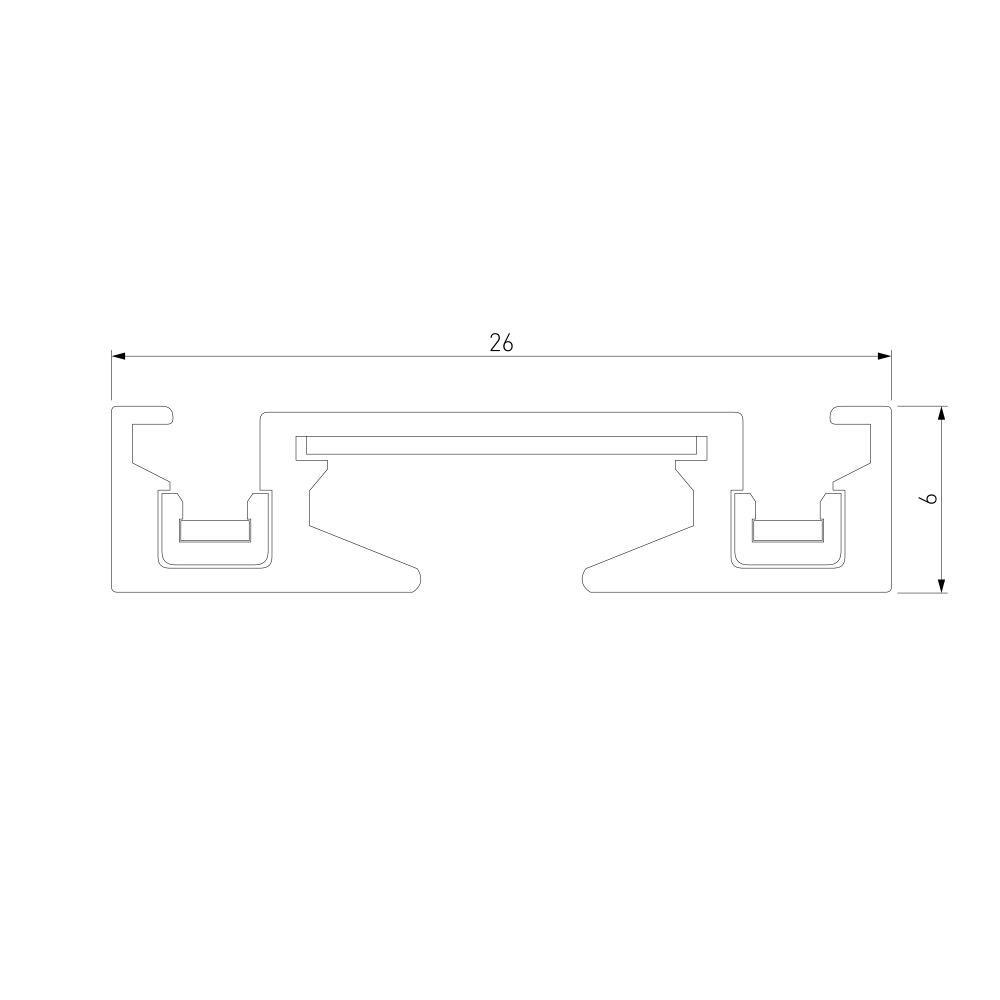 Шинопровод накладной (2м) Flat Magnetic 85129/00
