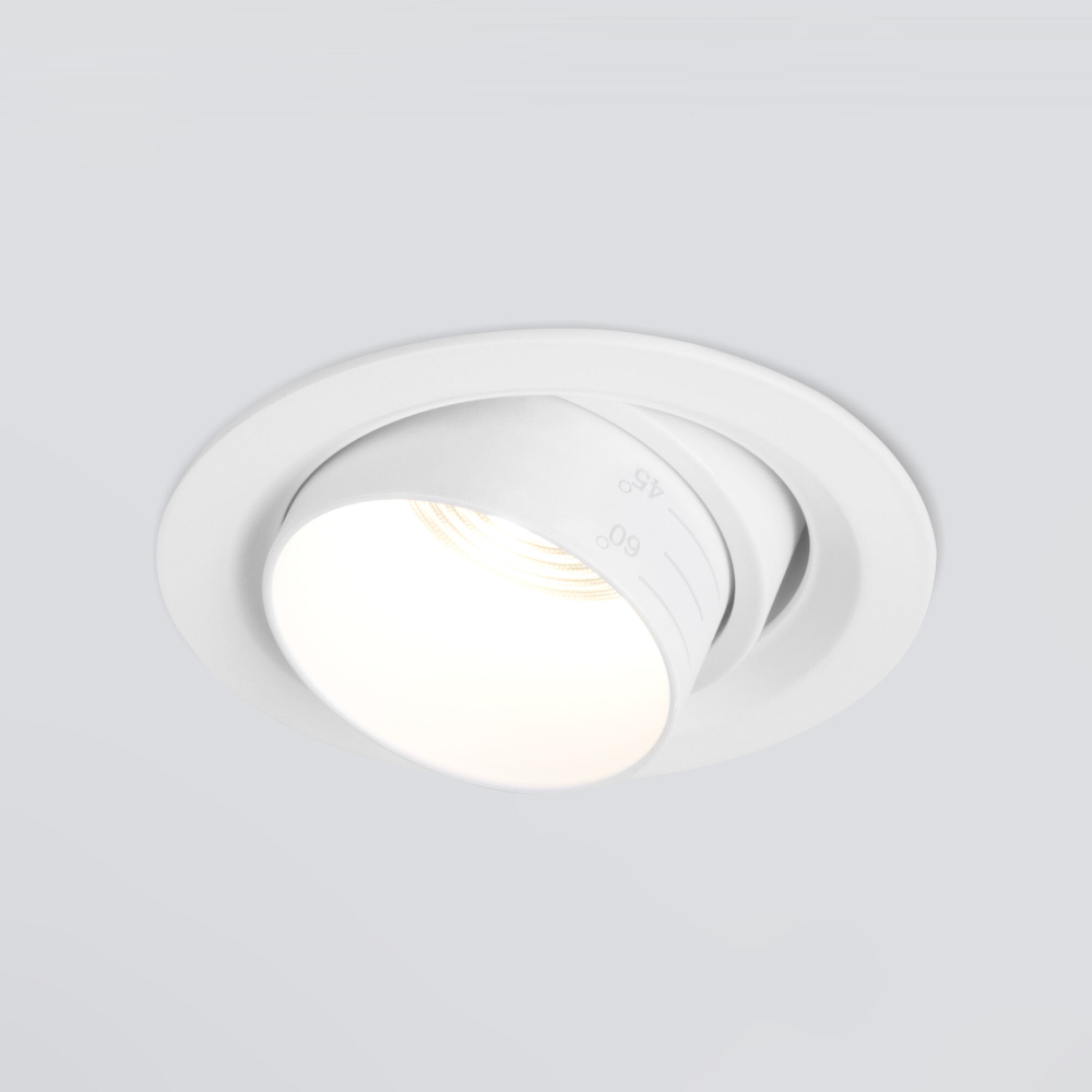 Встраиваемый светодиодный светильник с регулировкой угла освещения 9919 LED 10W 4200K белый