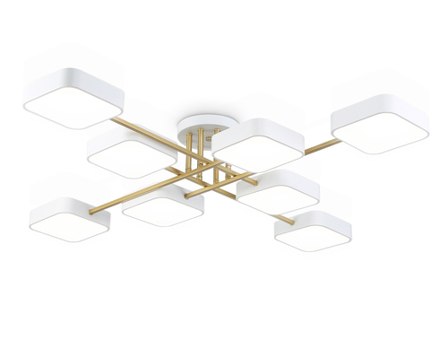 Купить FL516346/8 WH/GD белый/золото 144W 3000-6000K 1060*1060*150 (без ПДУ)