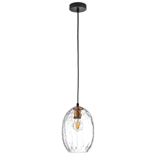 Купить 806120 Подвес NUBELLA 1х12W (led) E27 ЧЕРНЫЙ/БРОНЗА/ПРОЗРАЧНЫЙ