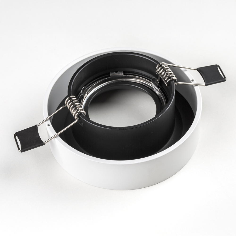 L01002720 Светильник LEVIGO MR16/HP16 ЧЕРНЫЙ/БЕЛЫЙ МАТОВЫЙ (010027+510020)