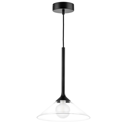 Купить 801204 Люстра VETRO 1х6W(led) G9 ЧЕРНЫЙ/ПРОЗРАЧНЫЙ