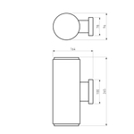 Уличный настенный светильник Strict IP54 1403 Techno черный