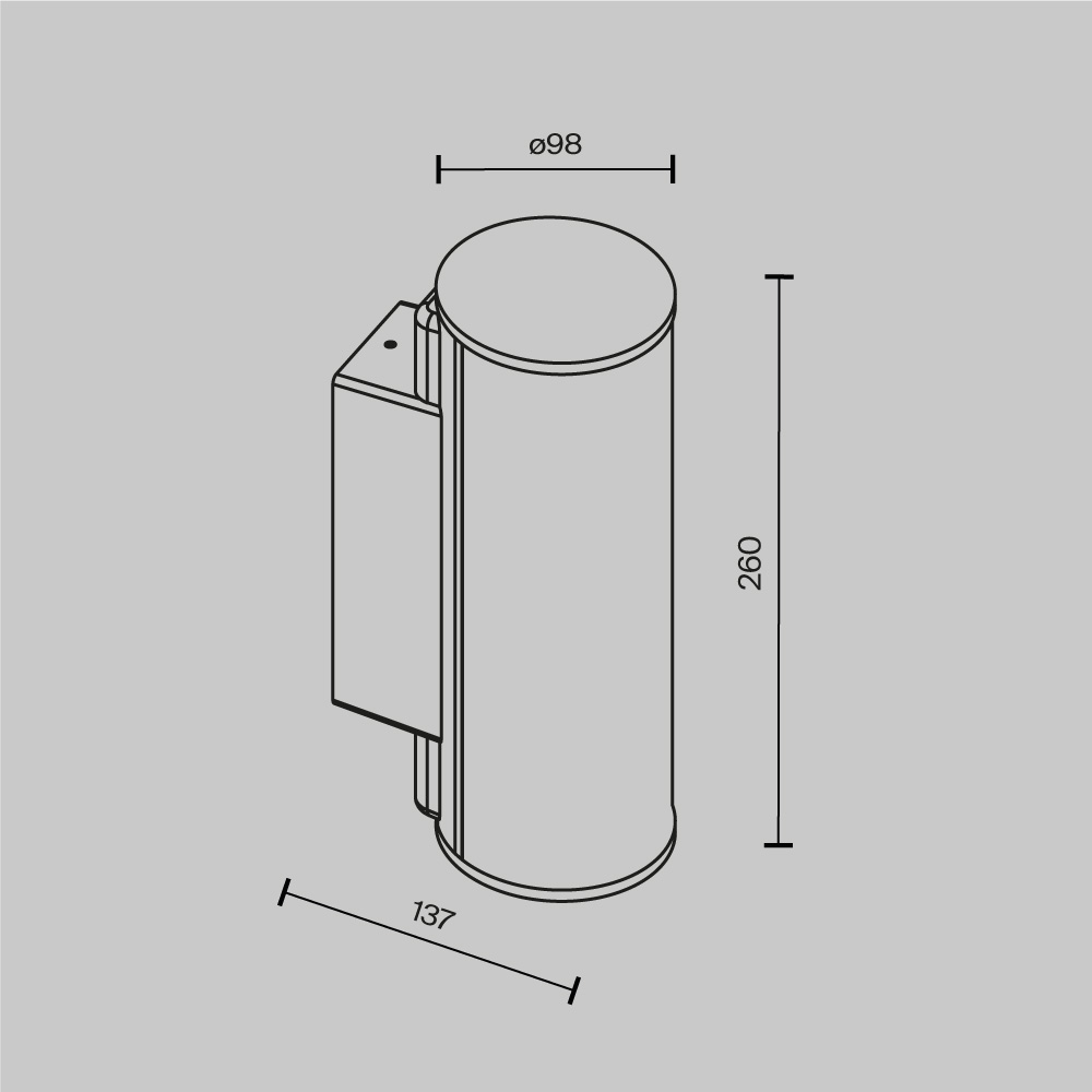 Уличный настенный светильник Outdoor O434WL-L12GF3K
