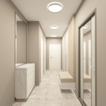 DK6510-WH Накладной светильник, LED, 40W, IP 20, 3000K - 6500K, белый, металл, полимер