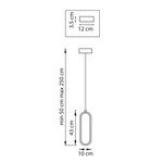 749006 Подвес SATURNO LED 9W 720LM БЕЛЫЙ 3000K