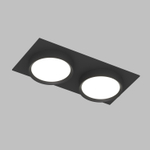 DK2092-BK Встраиваемый светильник FLAT, IP 20, до 15 Вт, GX53, LED, черный, алюминий
