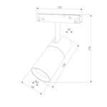 Slim Magnetic R02 Трековый светильник 12W 3000K (черный) 85012/01 85012/01
