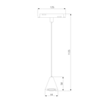 Slim Magnetic Трековый светильник 5W 4200K Event латунь 85039/01 85039/01