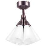 757070 Люстра CONE 7х10W (led) E14 КОФЕЙНЫЙ/БЕЛЫЙ