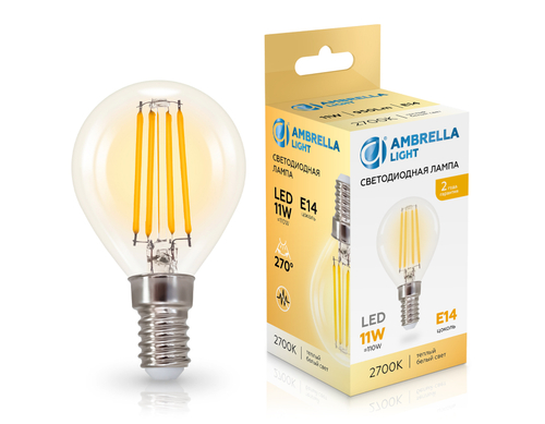 Купить 451133 Filament LED P45 11W E14 2700K 220-240V