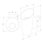 Уличный настенный светодиодный светильник Tronc IP54 1539 TECHNO LED белый