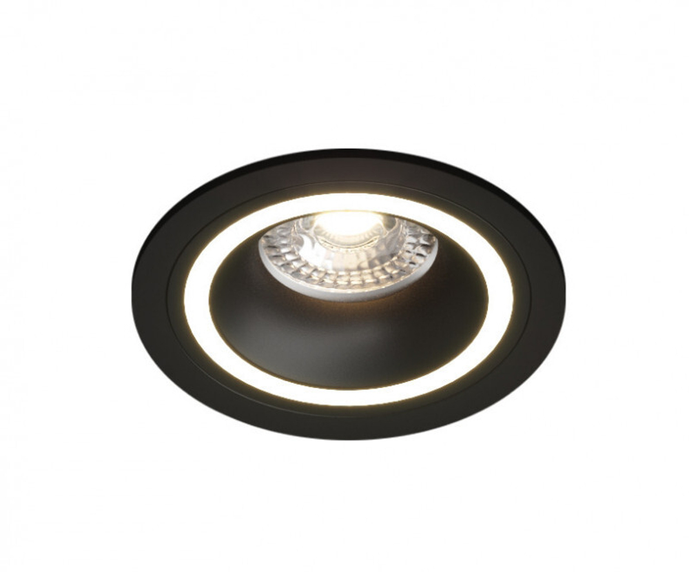 DK2060-BK Встраиваемый светильник IP 20, до 15 Вт, GU10, LED, черный, алюминий