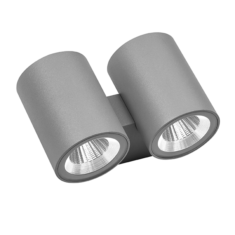 352694 Светильник PARO LED 2*2*6W 1920LM 24G СЕРЫЙ 4000K IP65