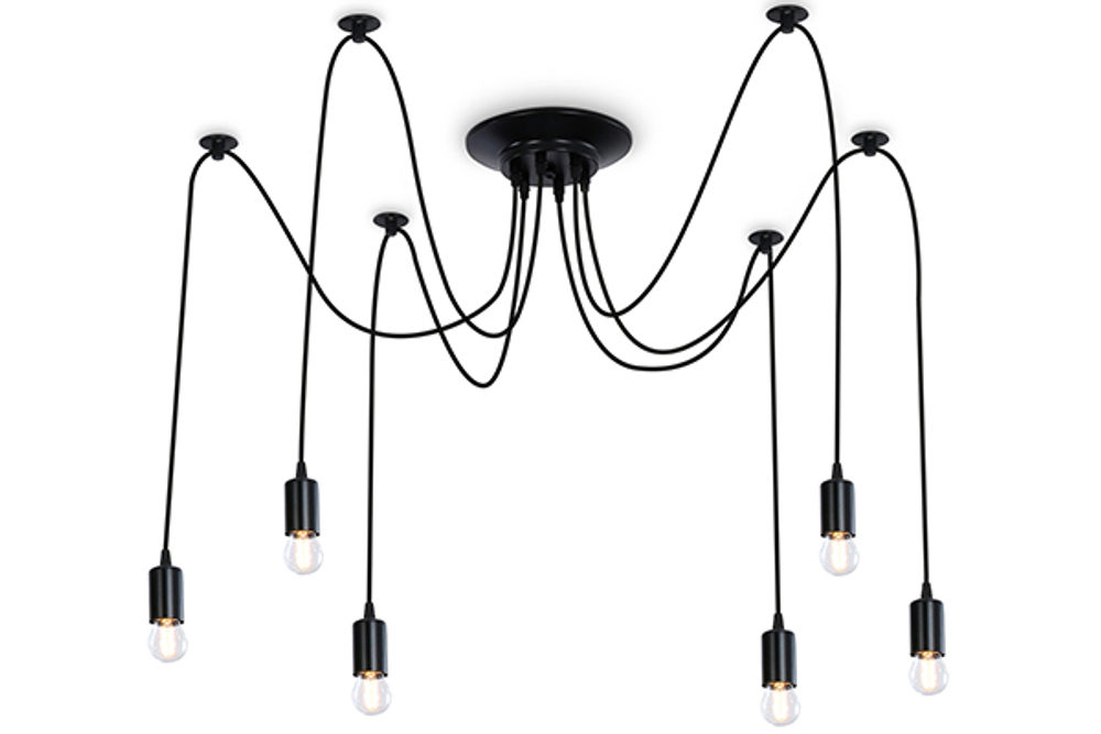 TR8178/6 BK черный E27 max 40W D630*910
