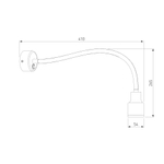 Светодиодный светильник с гибким основанием Molly LED белый Molly LED белый (MRL LED 1015)