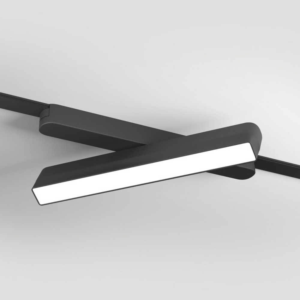 DK5363-BK Светильник для трека Air, серия Linear 2700-6500 со светодиодом, L230*W26*H60мм, 48V DC, 9W, RA?90, 120°, 2700-6500K, IP20, черный, алюминий