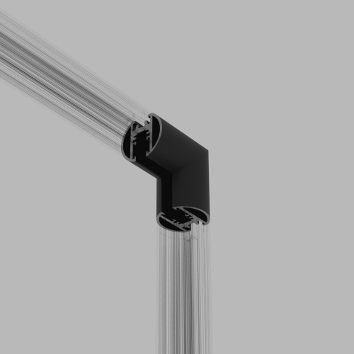 Купить Mini Magnetic Коннектор угловой внутренний для накладного шинопровода Round черный 85216/00