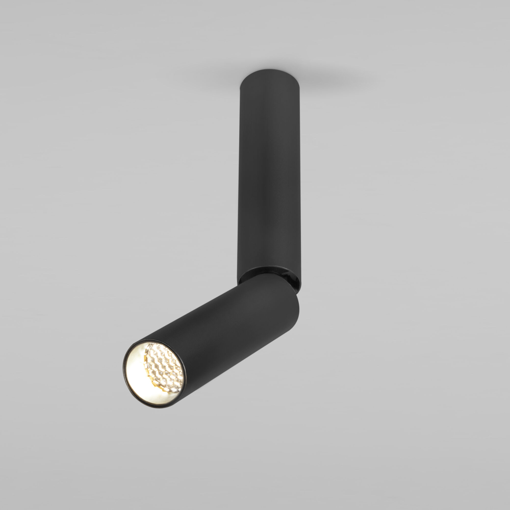 Накладной поворотный светодиодный светильник с антибликовой решеткой Pika 25029/LED 6W 4200K чёрный