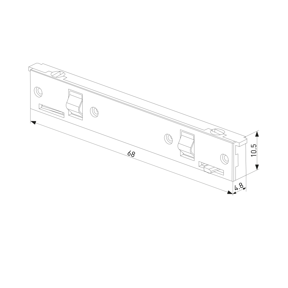 Mini Magnetic Прямой коннектор черный 95131/00