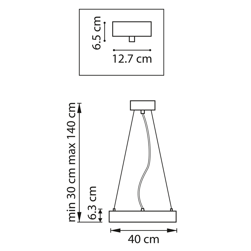 748013 Люстра SATURNO LED 24W 1600LM 70G ЗОЛОТО 3000-6000K