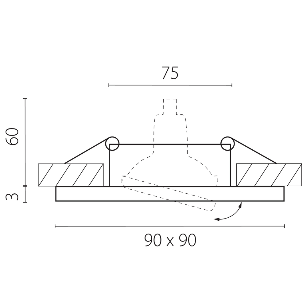 012036 Светильник PVC BANALE MR16 G5.3 БЕЛЫЙ