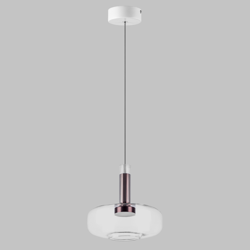 792110 Люстра DISCO 6W LED 300LM 120G БЕЛЫЙ/ПРОЗРАЧНЫЙ 3000K