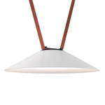 DK5564-WH+BK Cветильник для трека-ремня Belty, серия Flow, со светодиодом, D300*H71мм, 48V DC, 20W, RA90, 120°, 4000K, IP20, белый с черным, алюминий
