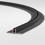 Mini Magnetic Шинопровод под ГКЛ 12,5мм черный Ø1200 85221/00
