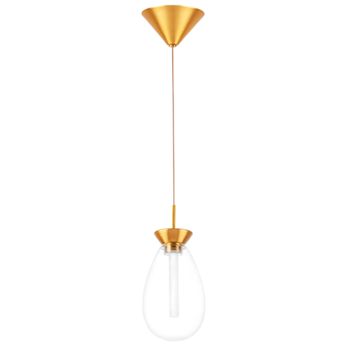 Купить 805110 Люстра COLORE LED 1х4W 240LM ЗОЛОТО/ПРОЗРАЧНЫЙ 3000K