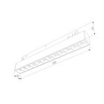 Slim Magnetic Трековый светильник 12W 4000K Artas чёрный/золото 85103/01 85103/01