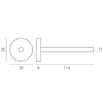 506479 Крепление жесткое к треку 5064хх тип D LINEA ЧЕРНЫЙ (H120mm)