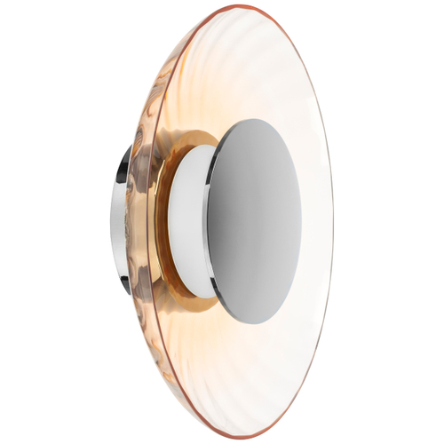 Купить 809023 Настенно-потолочный светильник CELESTA LED 24W 600LM ХРОМ/КОНЬЯЧНЫЙ 3000K