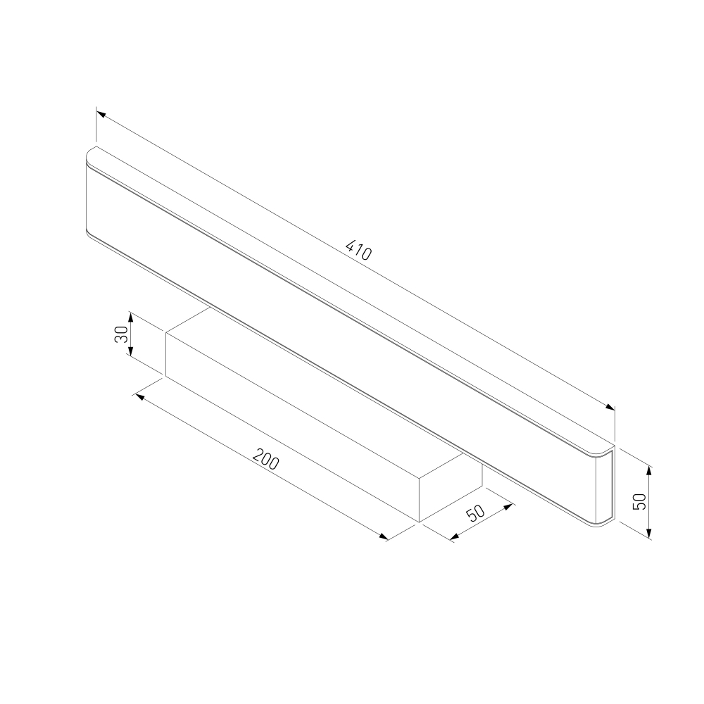 Настенный светодиодный светильник Sankara LED 16W IP20 белый