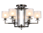 TR4422/6 DCH/CL/FR черный хром/прозрачный/белый матовый E27*6 max 40W D748*463
