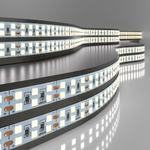 Светодиодная лента 240 LED 18 Вт IP20 двухрядная 6500К холодный белый 2835 24V 240Led 18W IP20
