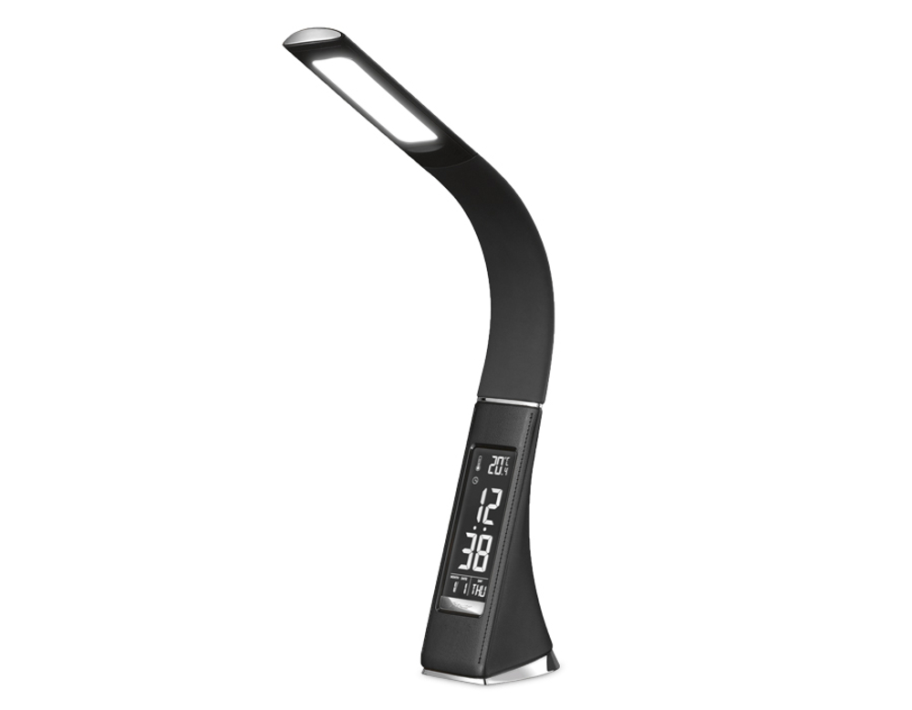 DE509 BK черный LED 3000-6400K 6W+LCD 2W