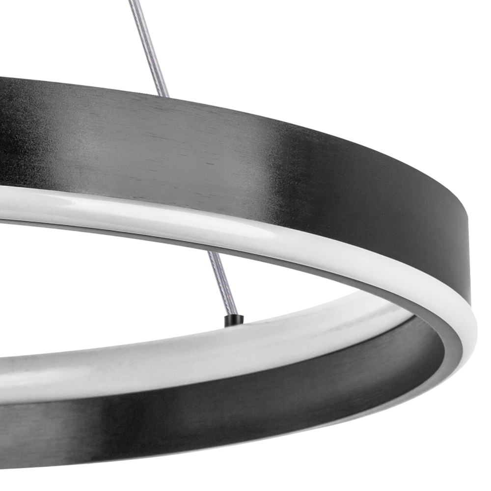 736407 Люстра ROTONDA 91W LED 2976LM 120G ЧЕРНЫЙ 3000-6000K