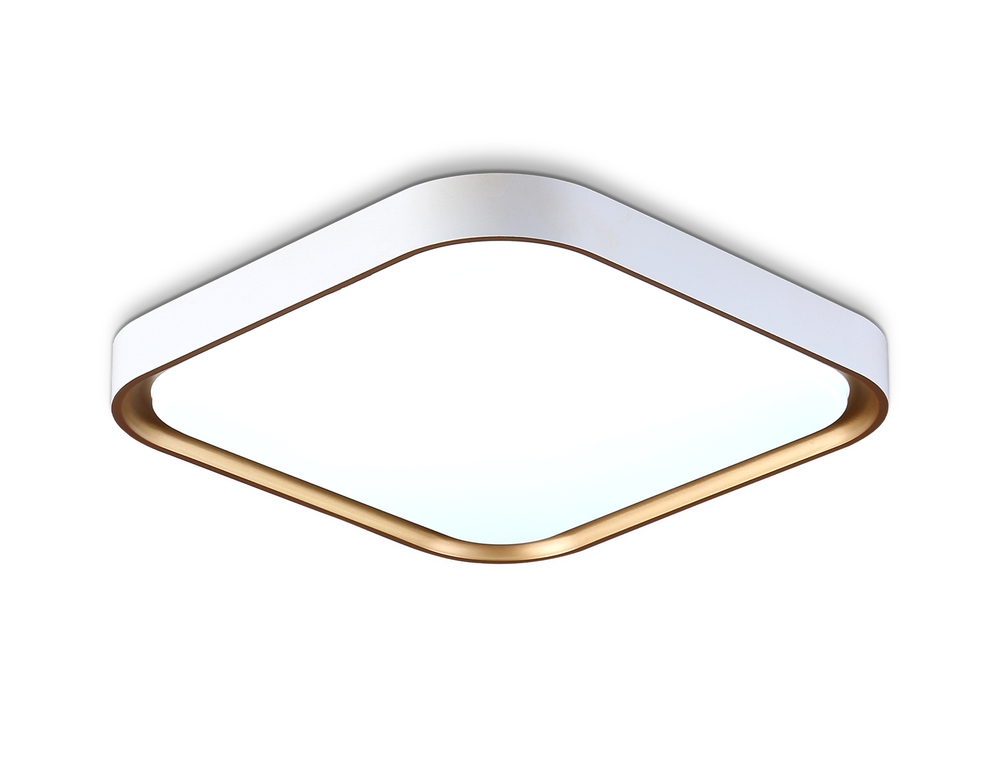 FZ1253 WH/GD белый/золото 18W 5000K 250*250*60 (Без ПДУ)