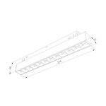 Slim Magnetic SL02 Трековый светильник 12W 4200K черный 85005/01 85005/01