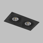 DK3022-BK Встраиваемый светильник, IP 20, 10 Вт, GU5.3, LED, черный, пластик