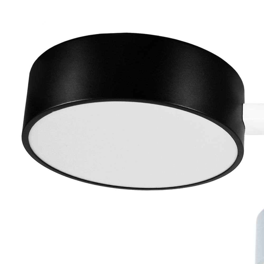 737230 Люстра EMISFERO LED 2х24W 520-1040LM G БЕЛЫЙ/ЧЕРНЫЙ/СЕРЫЙ 3000/6000K