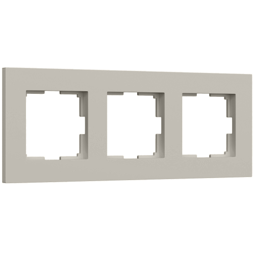 Купить W0032917/ Рамка на 3 поста Slab (дымчатый софт) W0032917