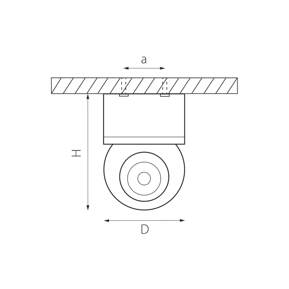 i06206 Светильник INTERO LED 9W 850LM 24G БЕЛЫЙ 3000K (217062+521706)
