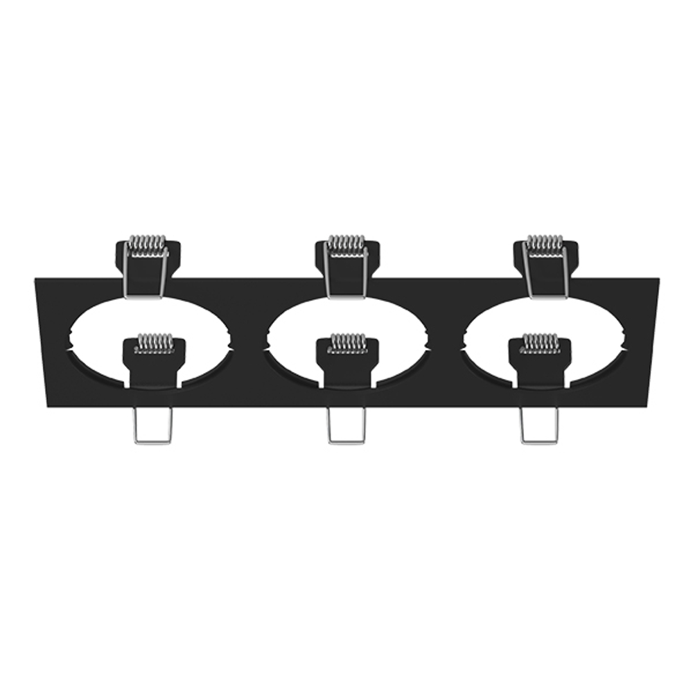 217537 Рамка INTERO 16 Triple QUADRO ЧЕРНЫЙ