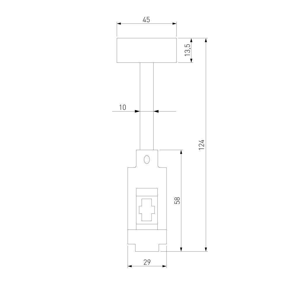 Esthetic Magnetic Декоративная стойка 124 мм (без питания) 85142/00