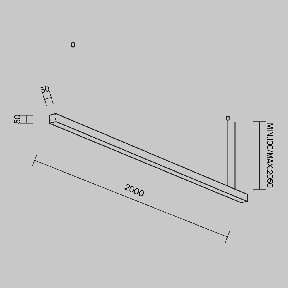 Линейный светильник Technical LL312023