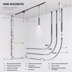 Mini Magnetic Трековый светильник 3W 3000K 85199/01