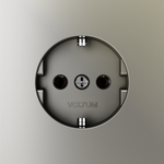 Розетка встраиваемая VOLTUM S70 с заземлением 16А, (шелк)